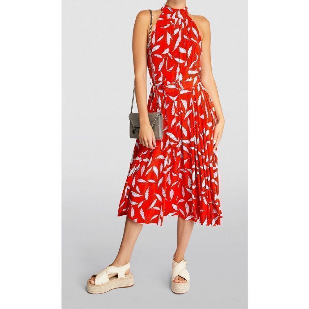 Diane von Furstenberg Nicola Dress in Mason Signature Red NWOT Size 14